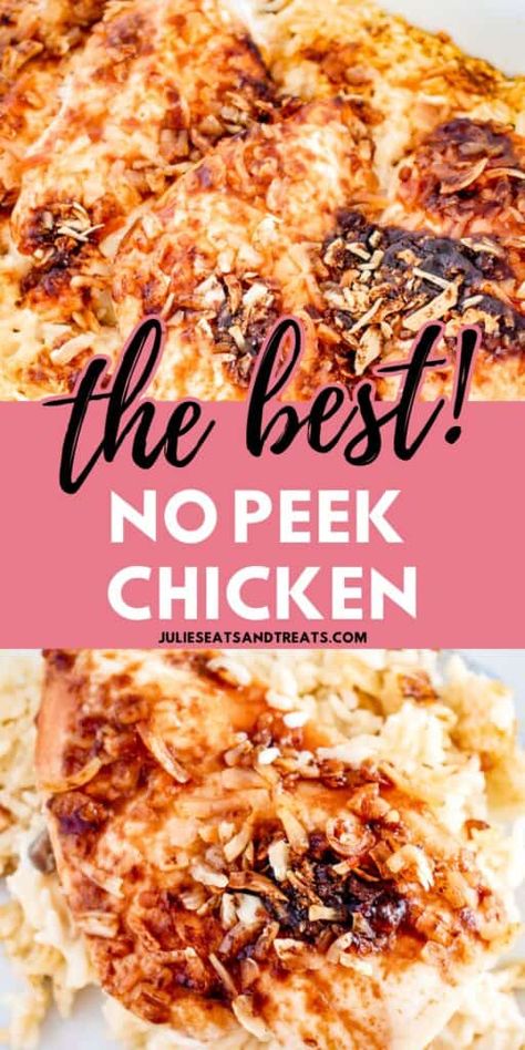 No Peek Chicken Uncle Bens Rice, Forget Me Chicken And Rice, Don’t Peek Chicken, No Peek Chicken Thighs And Rice, Uncle Bens No Peek Chicken And Rice, Amazing Forgotten Chicken, No Peak Chicken With White Rice, No Peak Chicken, Rice Cream Of Mushroom