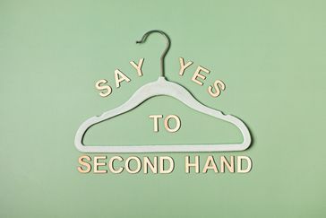 Buy Vintage Quotes, Say Yes To Second Hand, Vintage Clothes Shop Logo, Second Hand Logo Ideas, Thrift Store Logo Ideas, Thrift Sayings, Thrift Shop Branding, Thrift Store Branding, Thrift Store Names Ideas