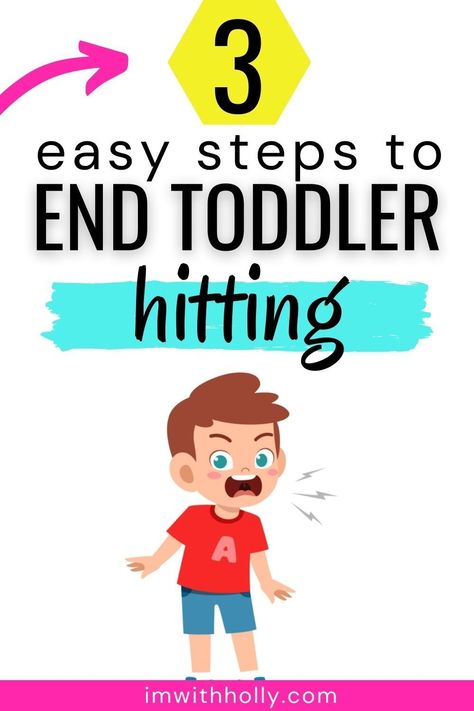 Toddlers hitting is a common problem that all parents have had to deal with. Luckily, there are 3 steps you can take in order to stop this behavior and make sure your toddler never hits again! Check out these tips below for more information on how to stop toddlers who hit. Toddler Hitting, Toddler Behavior Problems, Hitting Toddler, Toddler Tantrums, Parenting Challenge, Toddler Behavior, Tantrums Toddler, Hit Girls, Teaching Toddlers