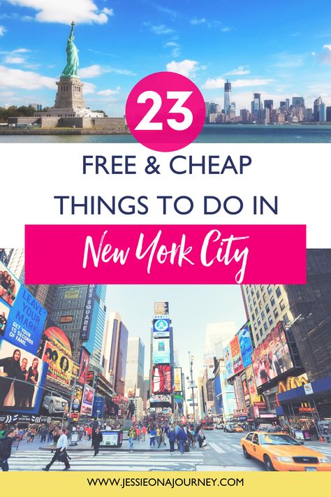 Cheap Things To Do In Nyc, New York On A Budget, Free Things To Do In Nyc, Nyc To Do, Best Cafes In Nyc, Nyc Budget, Nyc On A Budget, New York Activities, New York City Attractions