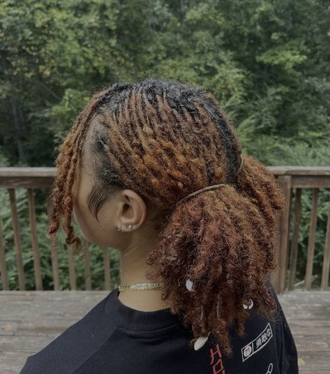 New Growth Loc Styles, Natural Locs With Curly Ends, Short Dreadlocks Hairstyles, Woman With Dreadlocks, Locs With Curly Ends, Loc Goals, Dreadlocks Hair Care, Dreadlocks Hairstyles, Natural Locs