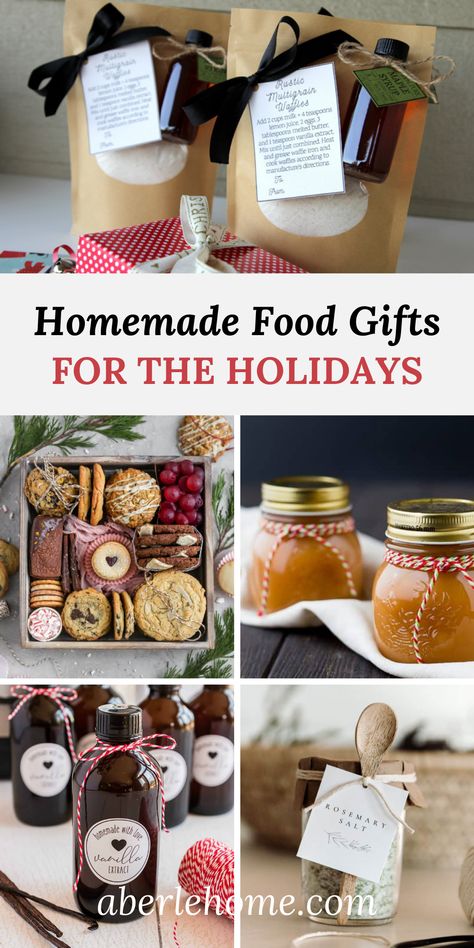 Natal, Xmas Food Gifts Homemade, Home Made Holiday Gifts, Best Homemade Food Gifts, Homemade Baskets Gifts, Christmas Cooking Gifts Ideas, Christmas Gifts Food Ideas, Holiday Treats To Give As Gifts, Food As Gifts For Christmas