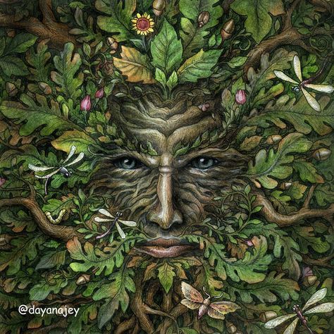 Green Man Mythomorphia by Kerby Rosanes Mythomorphia Coloring Book, Kerby Rosanes Mythomorphia, Animorphia Coloring Book, Animorphia Coloring, Coloring Book Ideas, Colouring Inspiration, Kerby Rosanes, Adult Coloring Inspiration, Adult Colouring Pages