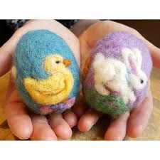 Needle Felted Easter Eggs: Online Course - 3/18/2021 | North House Felted Easter Eggs, Shaving Cream Easter Eggs, Felt Easter Crafts, Needle Felted Easter, Easter Egg Crafts, Needle Felting Kits, Egg Crafts, Needle Felting Projects, Egg Designs