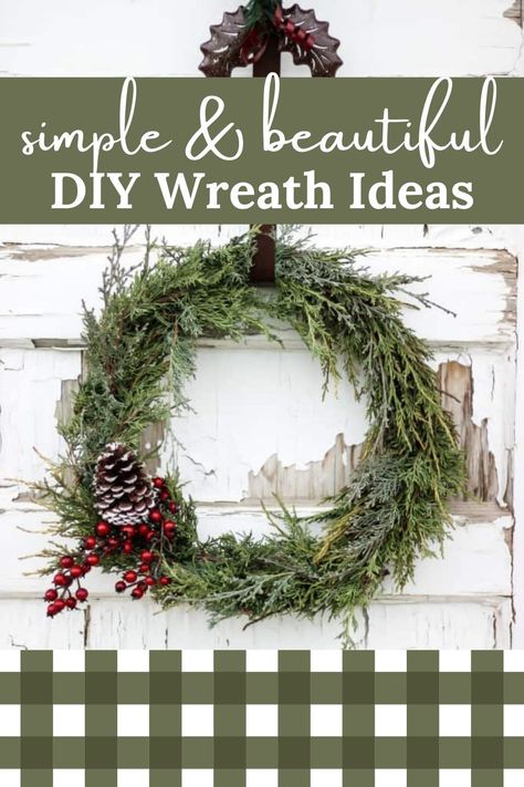 Christmas Wreath Supplies, Inexpensive Wreaths, Fresh Christmas Wreath, Christmas Wreath Ideas, Handmade Christmas Wreaths, Diy Christmas Wreath, Winter Wreath Diy, Diy Christmas Wreaths Ideas, Christmas Wreaths Ideas