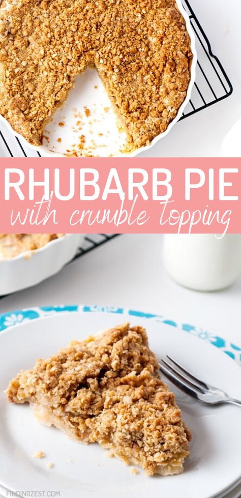 Rhubarb Crumble Pie Recipe, Dutch Rhubarb Pie, Rhubarb Custard Pie With Crumb Topping, Rhubarb Apple Pie Recipe, Impossible Rhubarb Pie, Rhubarb Pie With Crumb Topping, Rhubarb Pie Using Frozen Rhubarb, Latvian Desserts, Rubarb Pie