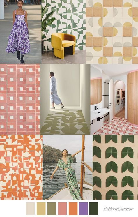 Pattern Curator, Design Color Trends, Print Design Trends, Color Trends Fashion, Colors And Patterns, Color Palette Design, Print Inspiration, Home Trends, Interior Trend