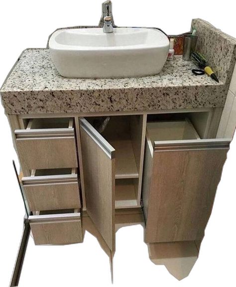 Wash Basin Bathroom Ideas, Bathroom Hand Wash Design, Washbasin Storage Ideas, Wash Basin Storage Ideas, Under Washbasin Storage Ideas, Bathroom Units Ideas, Wash Basin With Storage, Counter Wash Basin Design, Small Washroom Ideas