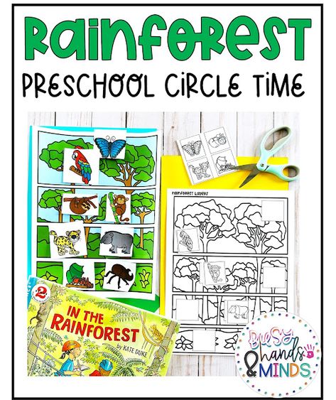 Rainforest Preschool Circle Time Preschool Rainforest Activities, Rainforest Activities Preschool, Rainforest Song, Rainforest Games, Rainforest Preschool, Preschool Zoo Theme, Pirate Preschool, Rainforest Activities, Zoo Preschool