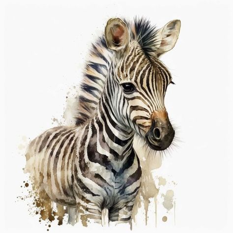 You won't be able to resist the charm of our Baby Zebra Digital File for the nursery! Created with clever AI technology, this cute zebra image is sure to delight your little one. The digital file can be downloaded and printed as many times as you like, so you can hang it up in all the special places. Make your baby's room a haven of joy and love with this adorable art piece. This is a digital image file only. No physical product will be received. For commercial and personal use. No redistributio Baby Animals Watercolor, Super Easy Drawings, Zebra Drawing, Zebra Nursery, Zebra Wallpaper, Zebra Baby, Abstract Art Projects, Winnie The Pooh Pictures, Animal Safari