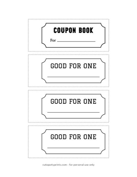 Free Printable DIY Coupon Book This Coupon Is Good For Free Printable, Coupon Book For Boyfriend Printable Free, Editable Coupon Template Free Printables, Free Printable Coupons Template, Printable Coupons Template, Coupon Book Free Printable, Blank Coupon Template, Coupon Book For Dad, Diy Coupon Book