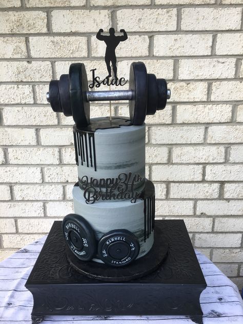 Cake Design For Gym Lover, Weights Cake For Men, Weightlifting Cake Ideas, Workout Cakes For Men, Gym Cakes For Men Fitness, Gym Cake For Men, Gym Cake Ideas For Men, Gym Theme Cake For Men, Gym Cake Design