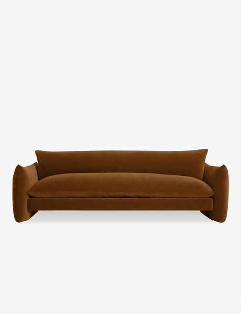 Banks Low Profile Sofa Colombian House, Cognac Sofa, Sofa Cognac, Upstate House, Hey Sister, Hamilton Sofa, Low Profile Sofa, Burled Wood Furniture, Airbnb Promotion