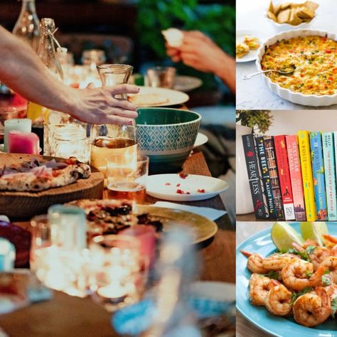 All the Book Club Dinner Ideas You'll Ever Need Dinner Ideas South Africa, Book Club Dinner Ideas, Book Club Menu, Book Club Food, Irish Dinner, Dinner Suggestions, Peanut Blossoms, American Dinner, Delicious Family Dinners