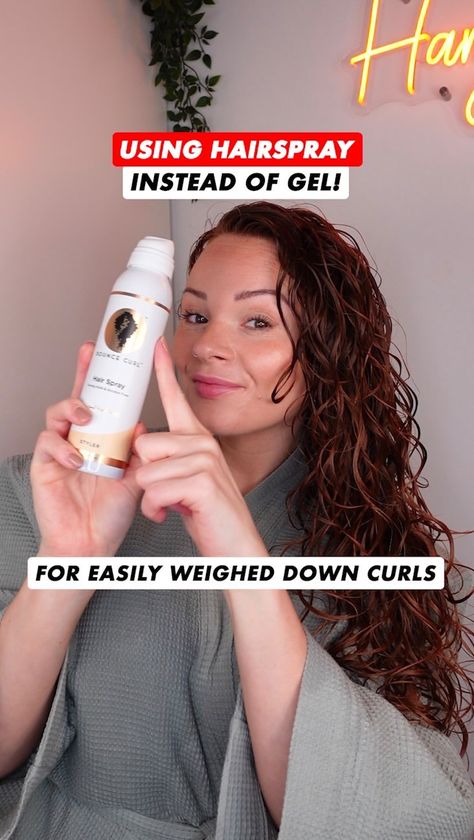 ad. Fine or easily-weighed down curls? This is for YOU!👌 ➡️ If gels weigh your curls down but you still need strong hold, HAIRSPRAY is a… | Instagram Hairspray For Curly Hair, Simple Curl Routine, Best Curl Products, Curl Gel, Curl Routine, Curl Care, Curly Wurly, Simple Routine, Curly Hair Care Routine