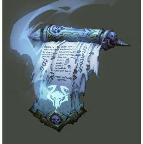 Scroll of frost storm Darksiders 2, Dark Siders, Concept Art World, Magic Items, Props Art, Fantasy Magic, Fantasy Props, Game Props, 다크 판타지