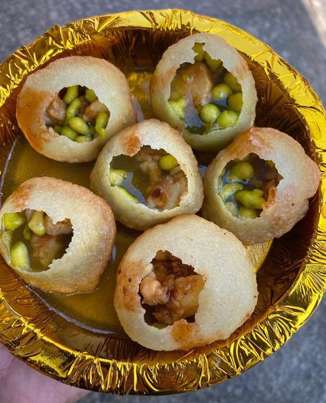 Paani Puri, Food Pic, Pani Puri, Food Aesthetics, Chaat Recipe, Easy Food Art, Indian Snack Recipes, Easy Food, Veg Recipes