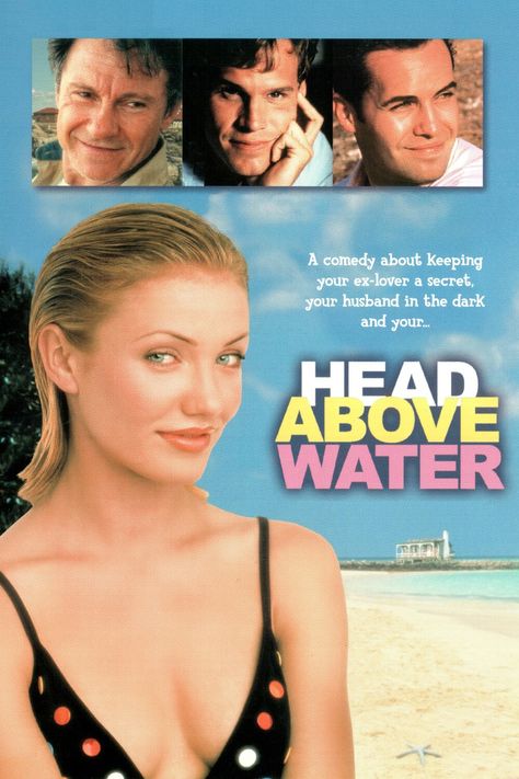 Head Above Water (1996) Dark Comedy Movies, Craig Sheffer, Water Movie, Head Above Water, Harvey Keitel, Billy Zane, Water Poster, Dark Comedy, Remote Island