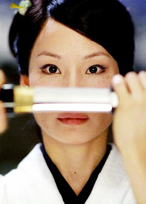 Lucy Liu as O-Ren Ishii (Cottonmouth) in Kill Bill: Vol 1 (2003), dir. by Quentin Tarantino. Lucy Liu Kill Bill, O Ren Ishii, Kill Bill Movie, Lucy Lui, Kill Bill Vol 1, Quentin Tarantino Films, Quentin Tarantino Movies, Tarantino Films, Female Samurai