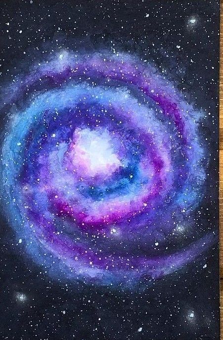 Andromeda Galaxy Painting, Spiral Galaxy Painting, Galaxy Art Painting, Galaxy Drawing, Nebula Painting, Galaxy Drawings, Galaxy Watercolor, Galaxy Artwork, Space Drawings