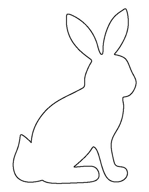 Outline Of Animals, Animal Patterns Free Templates, Animal Templates Printable Free, Bunny Outline Drawing, Wood Cutouts Patterns, Animal Stencil Patterns, Applique Crafts, Wood Bunnies, Bunny Outline