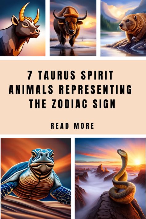 Are you looking for a special friend to help guide and protect you in life? Your spirit animal can be just the companion missing in your journey. The Taurus Spirit Animal is an especially majestic member of the animal kingdom that symbolizes strength, knowledge, grace, determination, and loyalty. With its unique combination of characteristics and qualities, it’s no wonder this powerful creature makes such a perfect ally on any journey! Taurus Spirit Animal, Snake Spirit Animal, Taurus Man, Taurus Woman, Zodiac Signs Taurus, Spirit Animal Art, Power Animal, Your Spirit Animal, Animal Symbolism