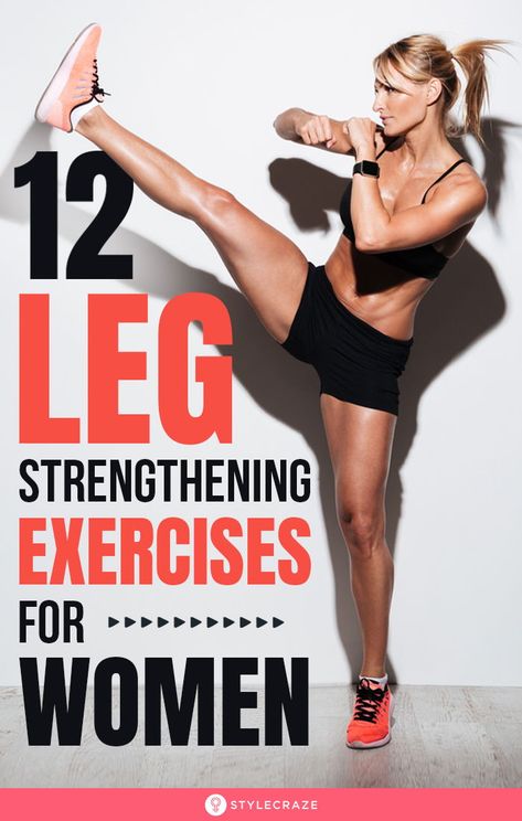 12 Leg Strengthening Exercises For Women – How To Get Strong Legs: Read on to know the 12 best leg workouts to build strong, toned legs. Do these exercises at home or the gym for 20 minutes a day. Within two weeks, you are going to see amazing results. Let’s begin! #Health #Fitness #Exercises #StrongLegs Leg Gym Exercises, Exercises For Stronger Legs Muscle, How To Strengthen Legs At Home, Strong Legs Workout For Women, Strengthening Exercises For Women, Get Toned Legs, Best Leg Workouts, Leg Strengthening Exercises, Leg Workout Women