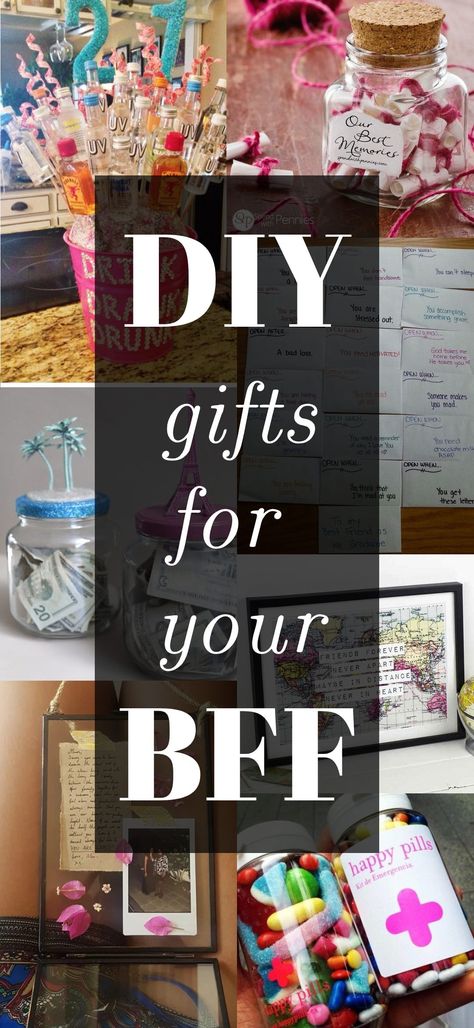 Homemade Gifts To Give Your Best Friend, Gifts For Best Friends For Birthday, Perfect Gifts For Best Friend, Diy Birthday Gifts Best Friend, Birthday Diy Ideas For Best Friend, Birthday Crafts For Friends Bff, Diy Best Friends Gifts, Diy Gift For Your Best Friend, Creative Diy Gifts For Friends