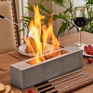 Indoor Fire Pit, Portable Fireplace, Fireplace Outdoor, Tabletop Fireplaces, Decor Valentines Day, Tabletop Firepit, Concrete Bowl, Ethanol Fireplace, Concrete Fireplace