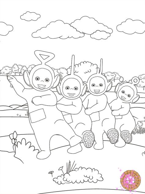 Teletubbies Coloring Page from Teletubbies Paint Sparkles App Teletubbies Painting, Teletubbies Coloring Pages, Teletubbies Drawing, Christmas Coloring Printables, Moana Bebe, Football Coloring Pages, People Coloring Pages, Line Doodles, Mermaid Coloring Pages