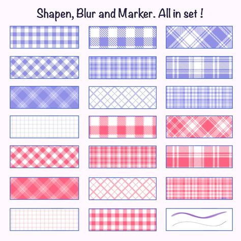 Free Tartan Pattern brush ! - LIBRIUM Procreate Pattern Brushes, Free Lineart, Pattern Procreate, Procreate Lineart, Texture Brushes Procreate, Sketching Procreate, Procreate Free Brushes, Hair Procreate, Anime Procreate