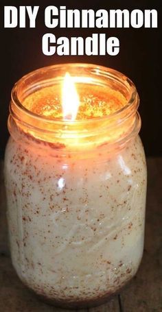 Diy Cinnamon Candle, Homemade Candle Recipes, Diy Cinnamon, Diy Candles Easy, Diy Candles Homemade, Cinnamon Candle, Homemade Scented Candles, Making Candles Diy, Fall Candle Scents