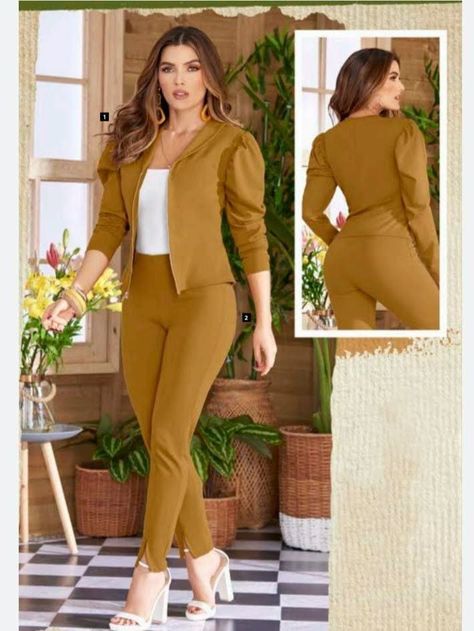 Chaqueta mujer em 2022 | Vestidos estilosos, Moda para gordinhas, Roupas chique Office Wear Outfit, Smart Casual Women Outfits, Smart Casual Women, Afghan Clothes, Stylish Work Attire, Professional Outfits, Work Attire, Office Fashion, African Clothing