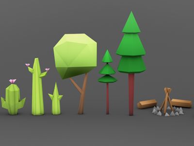 Dribbble - Biome Low-Poly Plants by Liz G. Jones Nature 3d, 3d Cinema, Alien Plants, Cartoon Trees, 동화 삽화, Low Poly Games, Bg Design, 3d Tree, Polygon Art