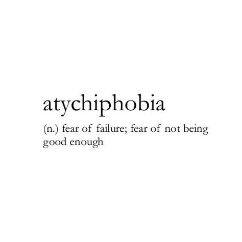 Fear of failure quote Phobia Of Failure, Phobia Words, Fear Meaning, Unique Words Definitions, Words That Describe Feelings, Uncommon Words, Fancy Words, Weird Words, Unusual Words