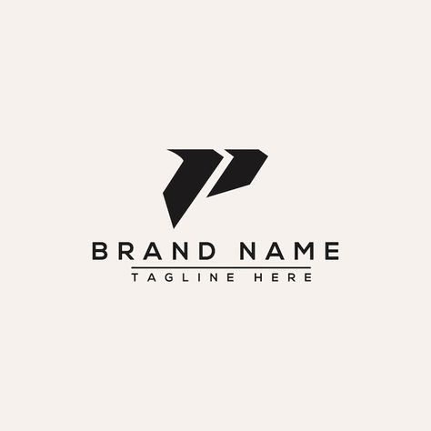 Vector p logo design template vector gra... | Premium Vector #Freepik #vector #letter-logo #pd-logo #pd #logo-illustration Pd Logo Design, P Logo Design Letter, P Letter Logo Design, Acronym Logo, Pp Logo, Name Board Design, P Letter Logo, Boxing Logo, Pr Logo