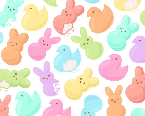 April Widget, Easter Widgets, Cute Easter Wallpaper, Easter Wallpapers, Easter Aesthetic, Holiday Backgrounds, Dessert Clipart, Class App, Easter Marshmallow