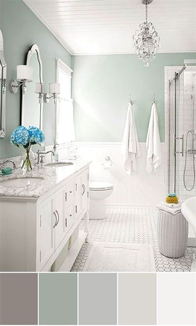 111 World`s Best Bathroom Color Schemes For Your Home #Bathroom Neutral Bathroom Colors, Remodeling Bathroom, Budget Bathroom Remodel, Neutral Bathroom, Bathroom Color Schemes, Bathroom Paint Colors, Bathroom Color, Trendy Bathroom, Budget Bathroom