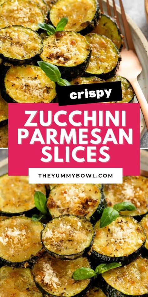 If you're a fan of roasted vegetables, you must give these Baked Parmesan Zucchini slices a try. They're simple, healthy, and crispy without any breading! Fresh zucchini spears are coated in grated parmesan cheese and baked to perfection. With minimal effort, a few ingredients, and 30 minutes, you have a satisfying snack or appetizer ready. Zucchini And Parmesan Cheese, Keto Squash Recipes, Sliced Zucchini Recipes, Keto Squash, Baked Zucchini Recipes, Busy Night Dinners, Shredded Zucchini Recipes, Zucchini Spears, Parmesan Roasted Zucchini