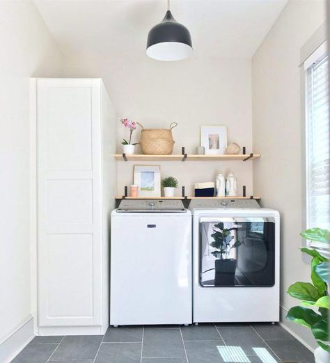 Receive excellent suggestions on "laundry room storage diy cabinets". They are actually offered for you on our website. Beach House Laundry Room, Floating Shelf Hardware, House Laundry Room, Ikea Storage Cabinets, Laundry Room Storage Shelves, Shelving Brackets, Small Laundry Room Organization, Room Storage Diy, Metal Shelf Brackets