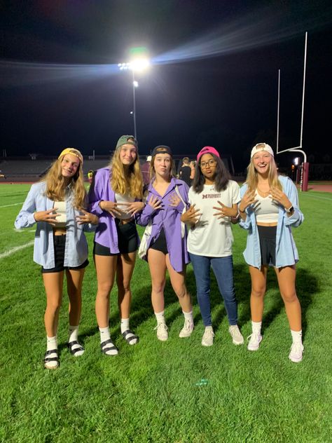 Frat Theme Football Game Outfits, Frat Vs Sorority Dress Up, Country Club Theme Football Game Outfit, Sorority Football Theme, Sorority Vs Fraternity Spirit Week, Frat Fnl Theme, Sorority Outfits Spirit Week High School, Frat Spirit Day Outfit, Frat Themed Party