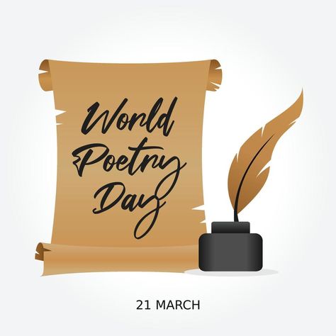 world poetry day vector illustration R Madhavan, World Poetry Day, Poetry Day, Vector Art, Vector Illustration, Poetry, For Free, Clip Art, The World