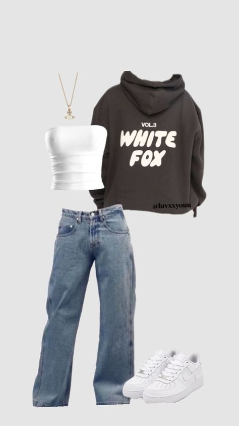 #outfit #cute #Like#fyppppppppppppppppppppppppppppppppppppppppppppppppppppppppp Bershka Outfit, Outfit Cute, White Fox, Pins, White