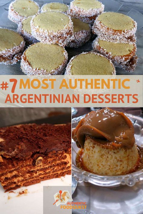 We cannot talk about authentic food in Argentina without talking about the various Argentinian desserts the country has to offer. Check out this guide for the most authentic traditional Argentina desserts you should experience, plus a Chocotorta recipe you can try. | Authentic Food Quest Argentine Flan Recipe, Traditional Argentinian Food, Argentine Food Recipes, Easy Argentina Recipes, Argentina Recipes Authentic, Authentic Argentinian Recipes, Argentinian Desserts, Argentina Desserts, Argentina Food Recipes