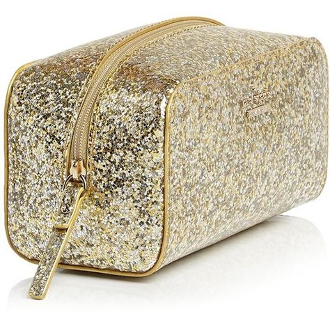 kate spade new york Glitter Bug Ezra Cosmetic Case found on Polyvore featuring beauty products, beauty accessories, bags & cases, beauty, glitter, glitter cosmetic bag, travel toiletry kit, travel bag, toiletry kits and kate spade makeup bag Kate Spade Makeup Bag, Dopp Bag, Cute Makeup Bags, Makeup Purse, Brushes Makeup, Kit Bag, Kate Spade Purse, Toiletry Bag Travel, Makeup Bags Travel