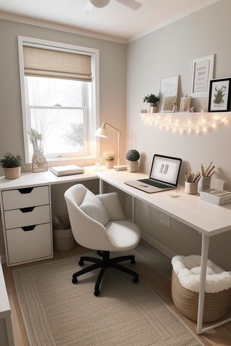 Teenage Study Room Ideas, Teenager Desk Ideas, Teenage Desk Ideas, Modern Rooms For Teenagers, Cozy Home Office, Study Room Decor, Cozy Room Decor, Living Room Decor Cozy, Room Makeover Bedroom