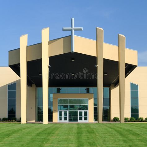 Square Pillar Design Exterior Entrance, Church Building Design Exterior, Church Exterior Design, Modern Church Architecture, Modern Church Design, Contemporary Church Design, Church Stage Design Ideas Backdrops, Church Building Plans, Stair Design Architecture