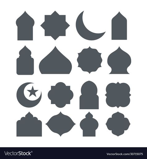 Shape Illustration Design, Islamic Shapes, Shape Illustration, Shape Templates, Shape Design, High Res, Png Images, Adobe Illustrator, Illustration Design