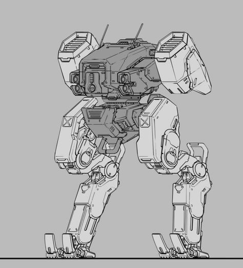 ArtStation - Mecha concept-art 38471 Sci Fi Mech Concept Art, Robotic Joints, Mech Suit Concept Art, Mecha Concept Art, Mech Drawing, Eldar Safin, Robot Design Sketch, Battle Bots, Mech Design