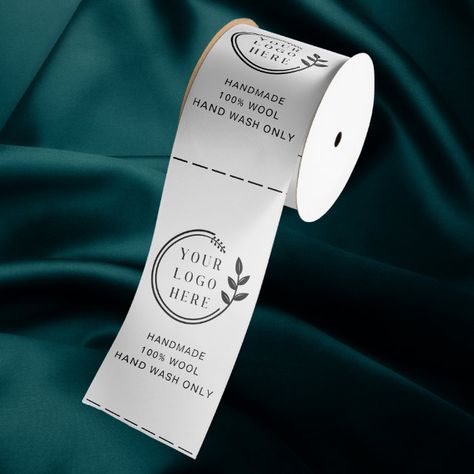 Logo Custom Business Garment Care Clothing Labels Satin Ribbon - Clothing Label Clothing Labels Design Ideas, Labels Design Ideas, Small Business Clothing, Special Event Outfit, Clothing Labels Design, Ribbon Logo, Custom Clothing Labels, Labels Design, Diy Labels